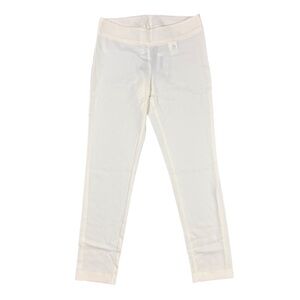 PIANURASTUDIO Mid Rise Straight Leg Pants, White, Sjze S
